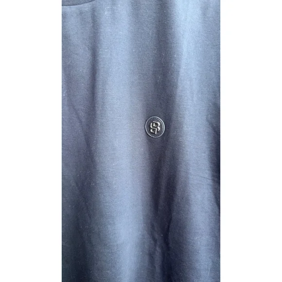 NWT $129 Men's BOSS Dark Blue Short Sleeve Tee L - Picture 3 of 8